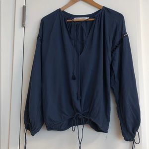 Faithfull the brand navy top